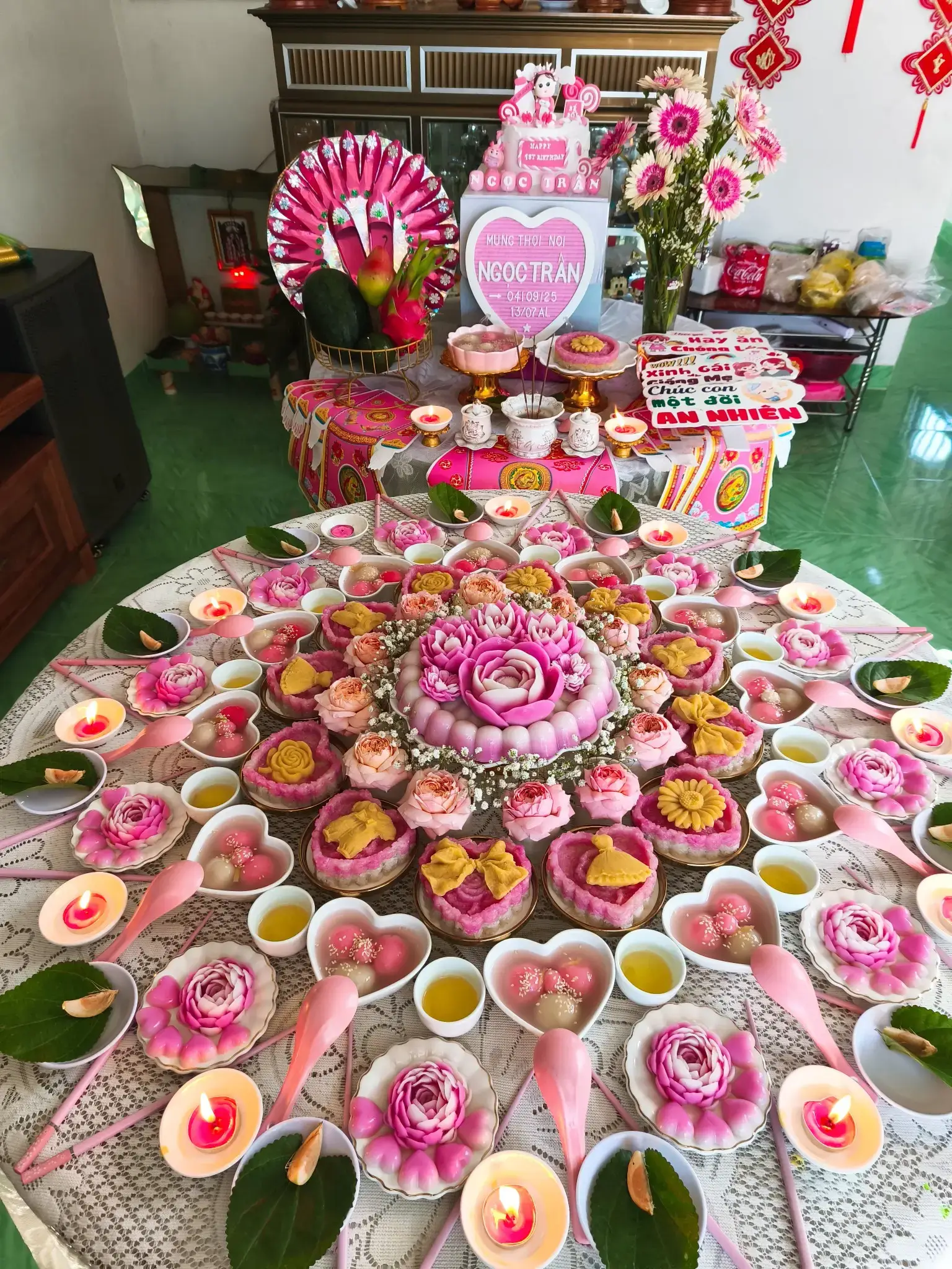 Dịch Vụ Làm Mâm Cúng Đầy Tháng Cho Bé Gái