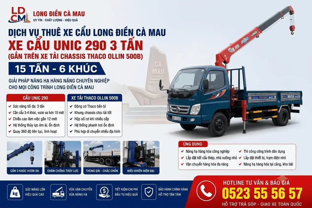 Dịch Vụ Xe Cẩu Ka To Xe Cẩu Tự Hành Long Điền Cà Mau