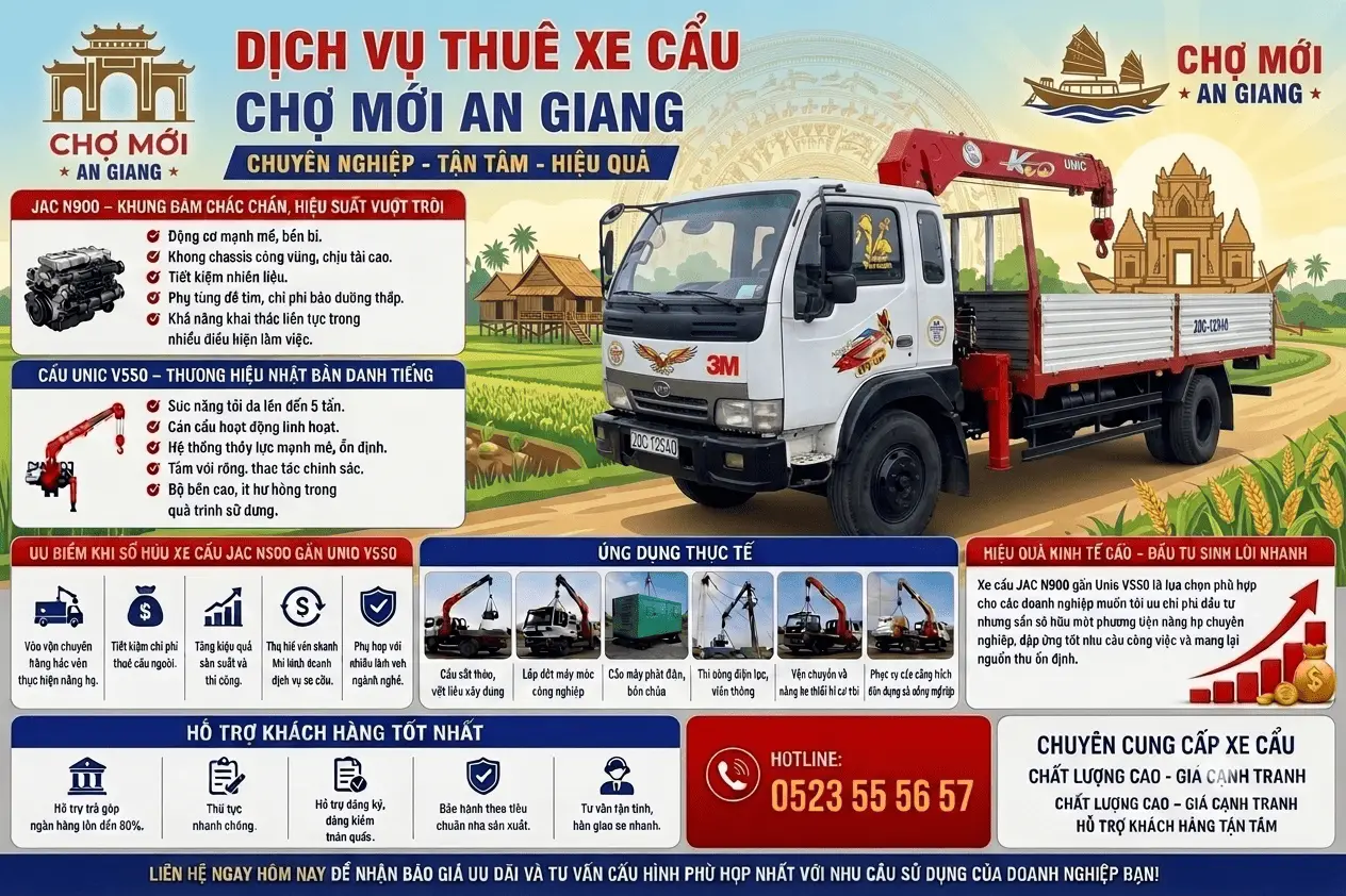 Dịch Vụ Cho Thêu Cẩu Tự Hành Cẩu Kato Chợ Mới An Giang