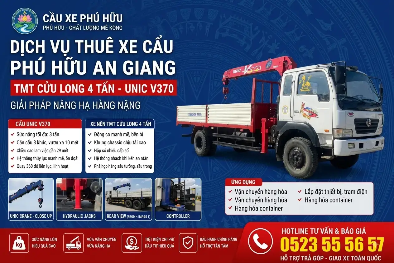 Vụ Cho Thêu Cẩu Tự Hành Cẩu Kato Phú Hữu An Giang