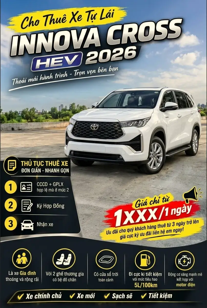CHO THUÊ XE DU LỊCH 7 CHỖ TP.HCM